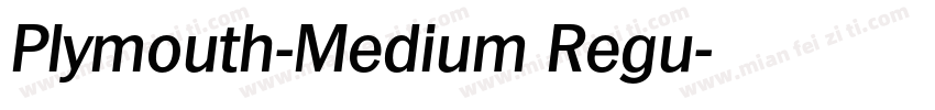 Plymouth-Medium Regu字体转换